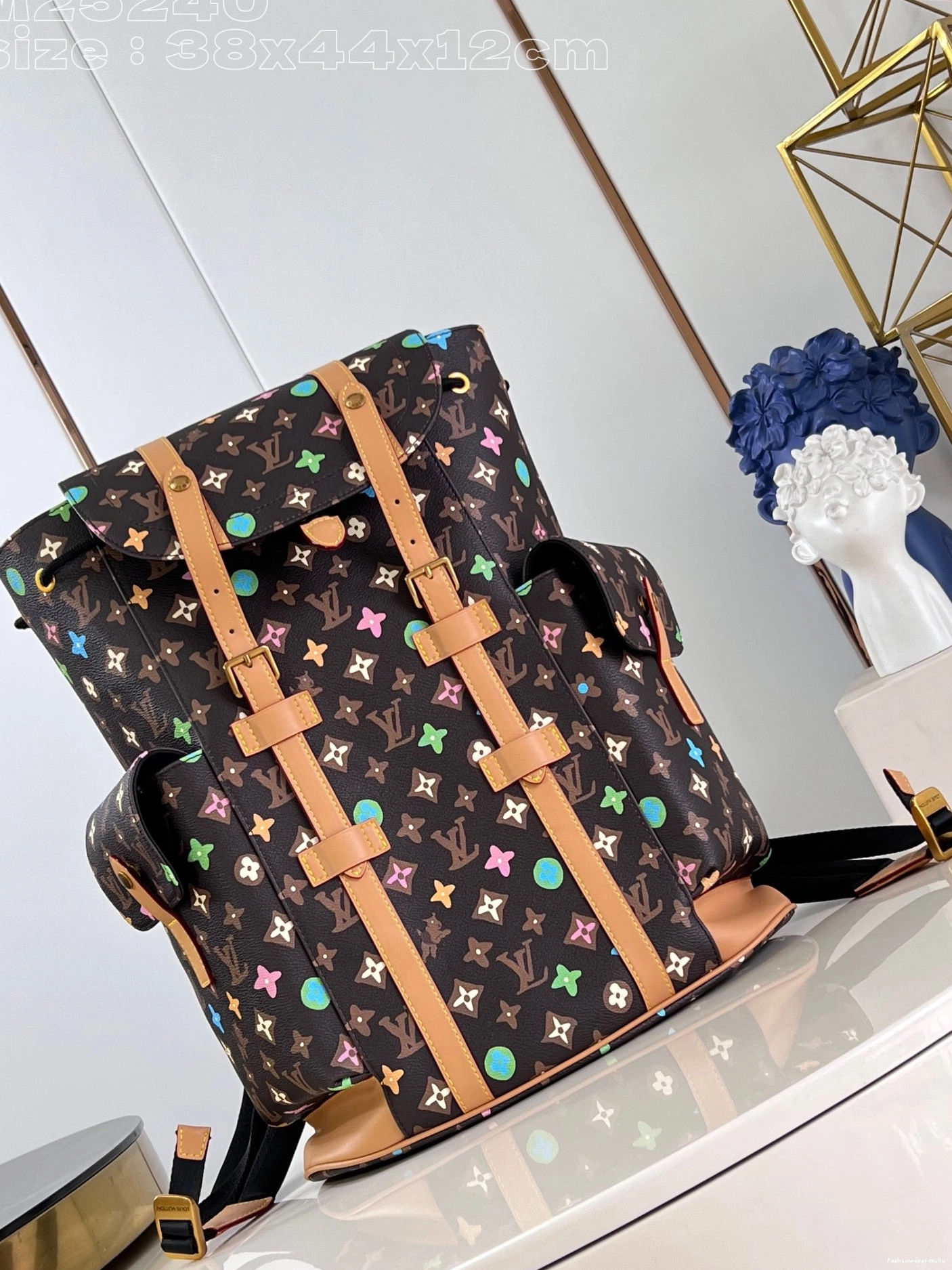 FS CHEAP MM-38*44*12.5CM Vuitton Christopher Backpack Louis 0723